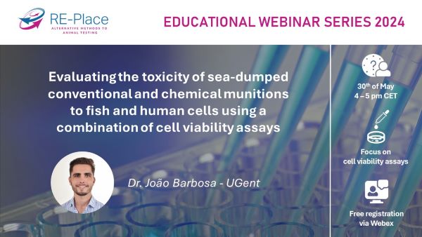 RE-Place webinar on 'Evaluating Toxicity of Sea-Dumped Munitions on Fish and Human Cells'